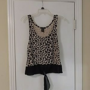 Leopard print blouse/tank.
